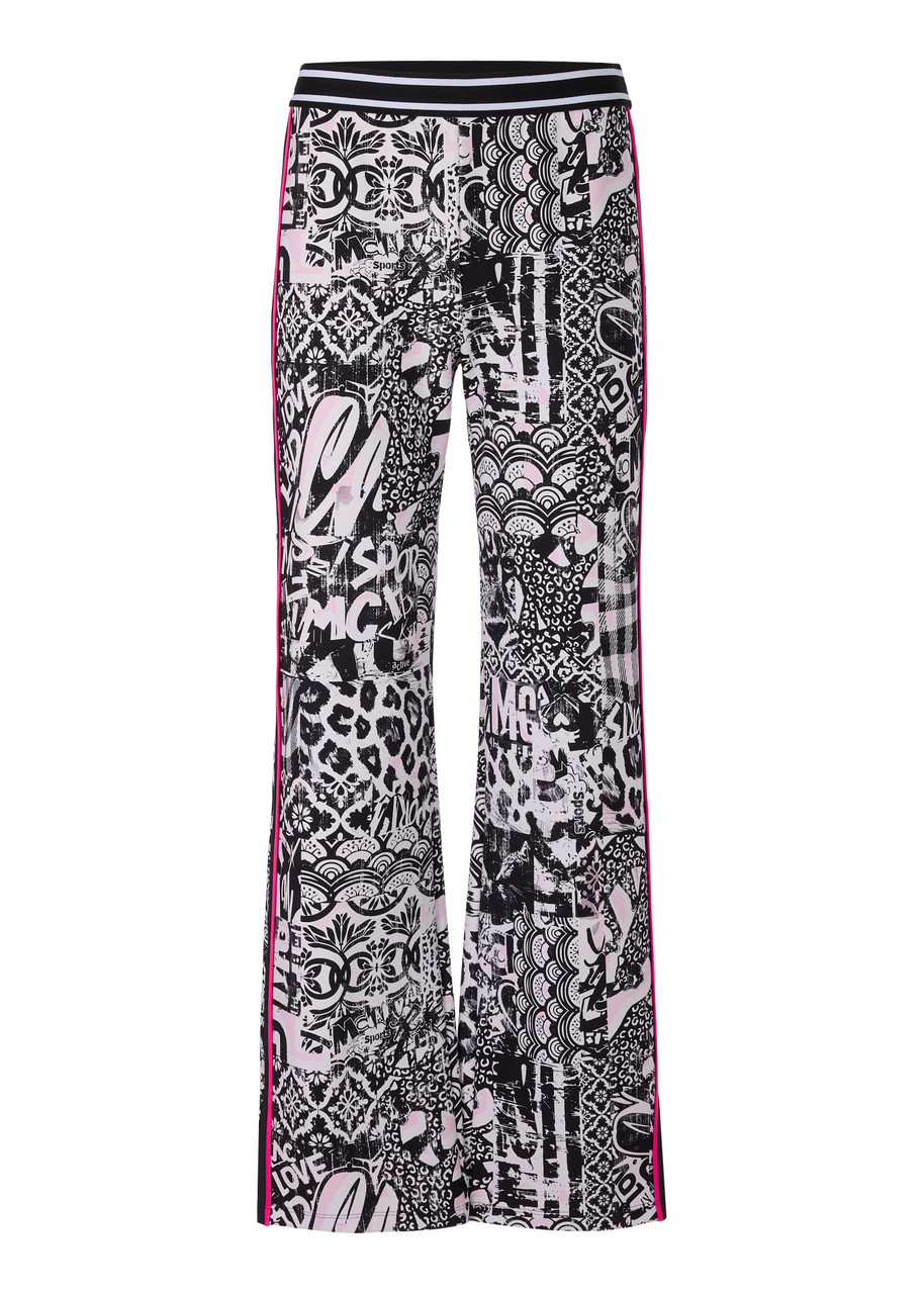 MARC CAIN SPORTS Soft Lilac New Washington Trousers With Print